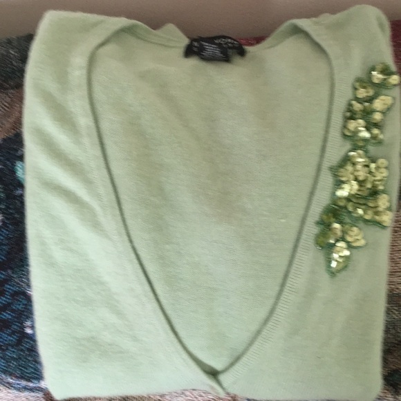 Softest cardigan ever.  Beautiful soft green color - Picture 1 of 7
